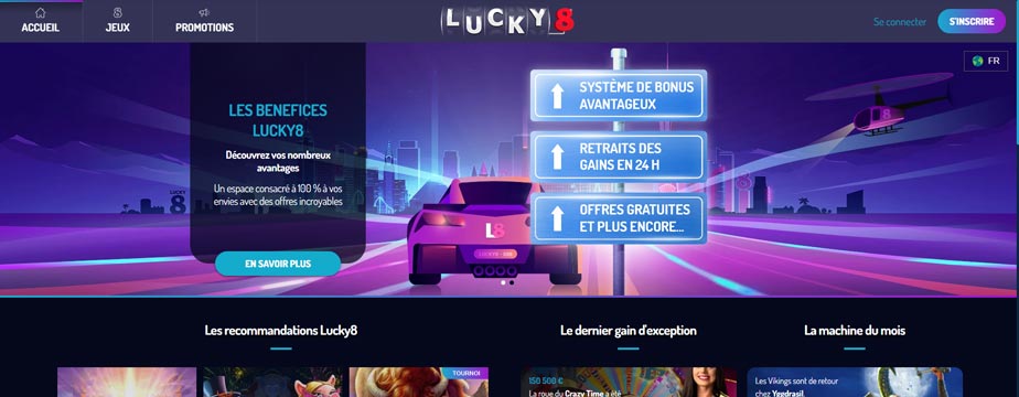 Nouveau casino en ligne : Lucky 8